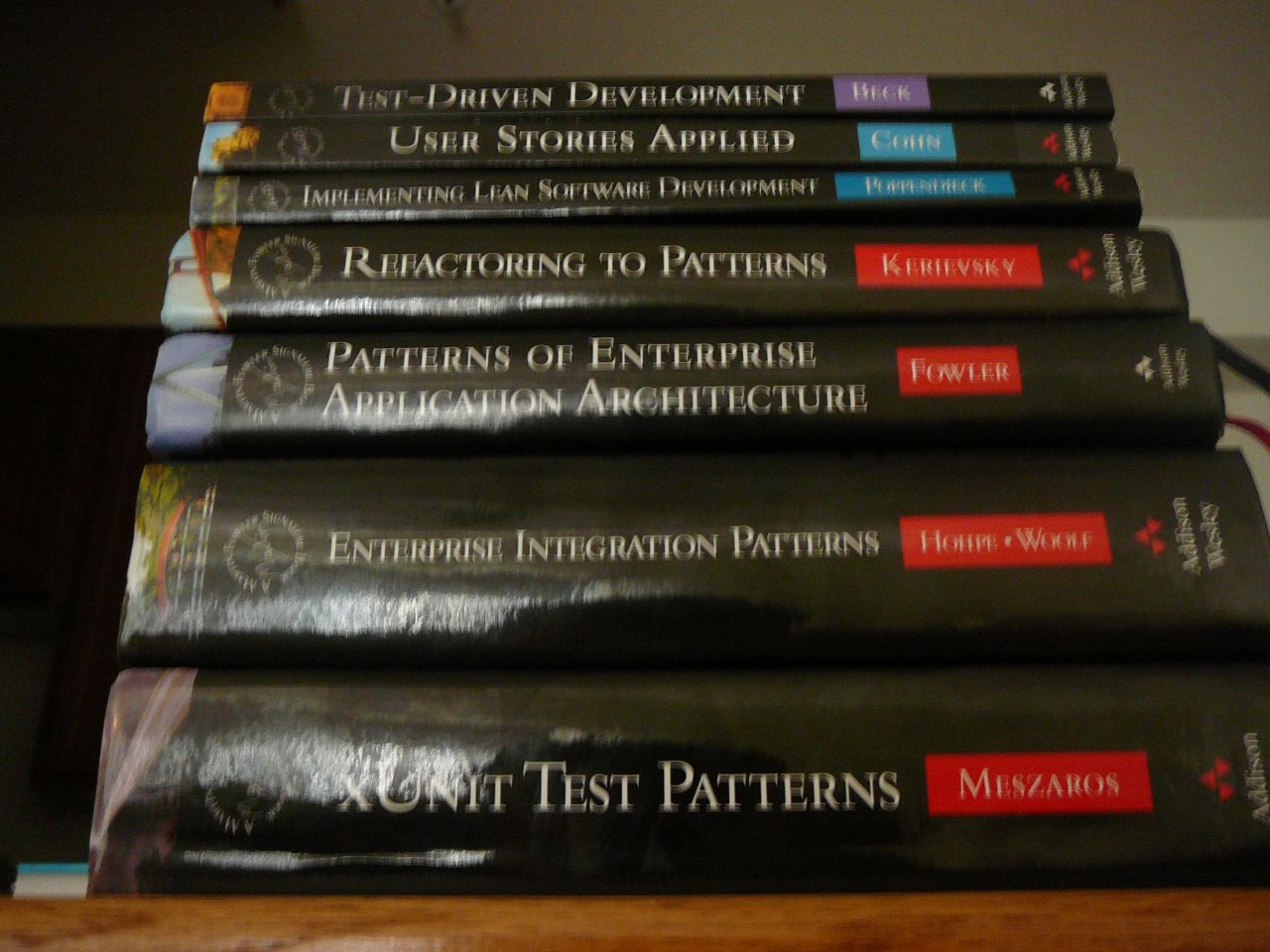 My well-worn copies of the Martin Fowler Signature Series